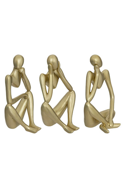 Other Set de 3 figurine decorative Femei aurii