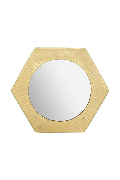 Other Oglindă antică din aur cu ciocan în formă de hexagon