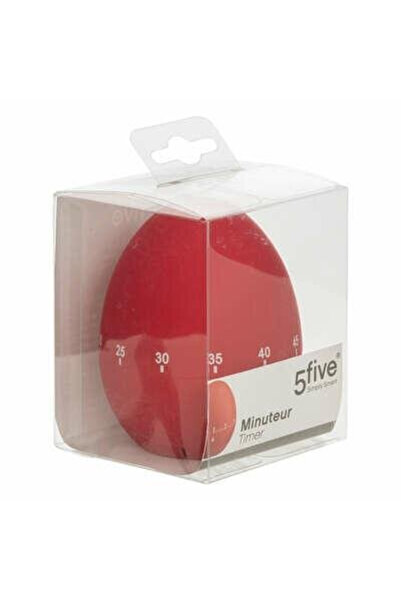 Other Egg-shaped timer RED 6x7cm made of durable material
