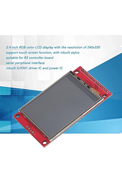 ASHATA 2.4" TFT LCD Touchscreen 240×320 SPI ILI9341 Display Module (R3 compatible)