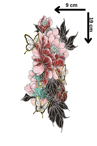 Barly Geçici Çiçek Figürlü Dövme Tattoo