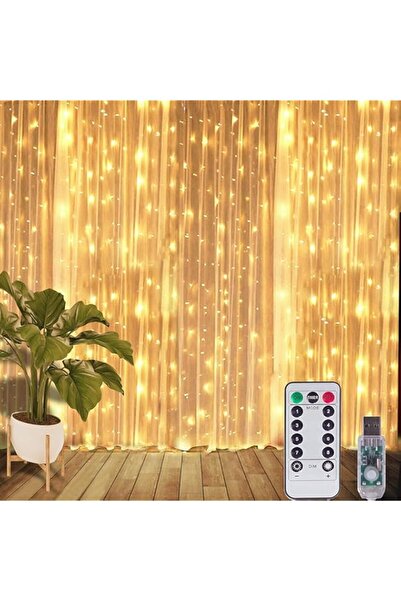 Generic Brand Window Curtain Fairy String Light 300 LED 8 Modes with Remote C...