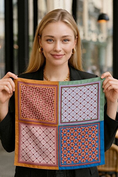 BALIENTE Flr39 Patterned Women's Scarf 50X50 cm
