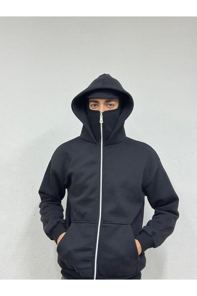 HG Style Vers Balaclava Fermuarlı Kapüşonlu Maske Kapüşonlu