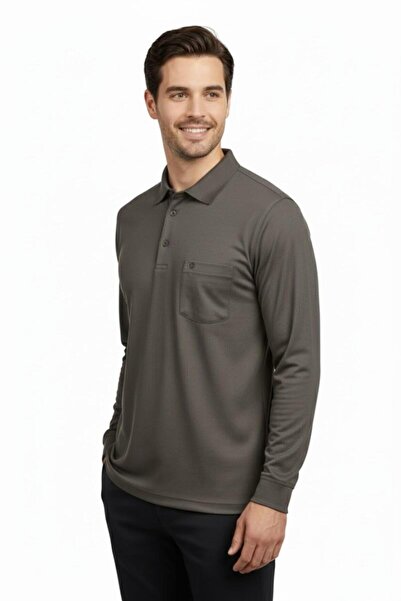 Çizgi Triko Men's Shirt Collar Sleeve Cuffs Pocket Sweat 4249 Bgl-St04862