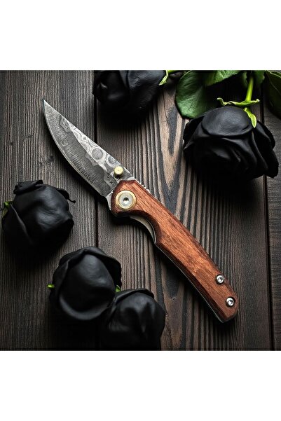 M Mazzanti El Yapımı Damasgus Çelik Çakı