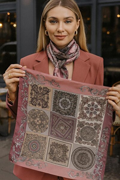 BALIENTE FLR23 Eșarfă de damă cu model 70x70 cm