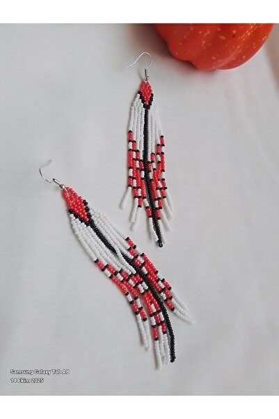 İPAR AKSESUAR Handmade Earrings with Sand Beads