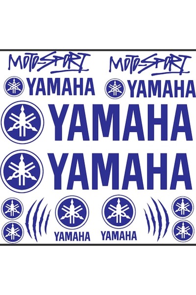 Oracal 651 Set autocolante pentru motocicletă Yamaha MotorSport albastru