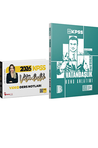 Benim Hocam Yayınları 2026 KPSS Vatandaşlık Video Ders Notları Esra Özkan Kar...