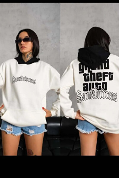 ESSFASIHON Унисекс качулка Овърсайз суитшърт