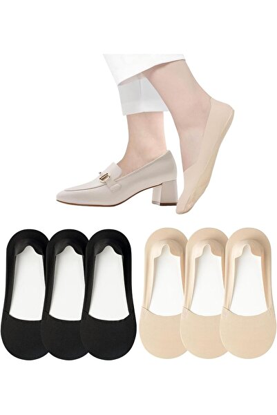 Generic جوارب LCHYI® الحريرية غير المرئية منخفضة القطع غير القابلة للانزلاق للرجال والنساء، 6 أزواج