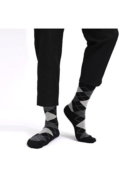 Generic جوارب للرجال، 5 أزواج من الجوارب القطنية الرسمية بأنماط كلاسيكية للصديق والزوج والأب