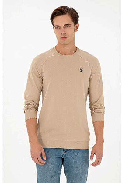 U.S. Polo Assn. % 100 PAMUKLU REGULAR KESİM İNCE BASİC SWEATSHİRT