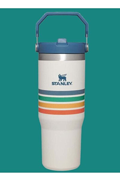 genernic كوب آيس فلو من الفولاذ المقاوم للصدأ سعة 30 أونصة - كريمي