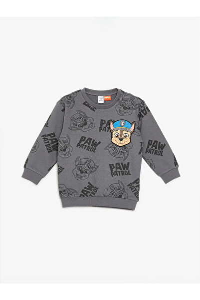 LC Waikiki Lcw Kids Gray Paw Patrol Printed Boys' Sweatshirt and Sweatpants 2-Piece Set