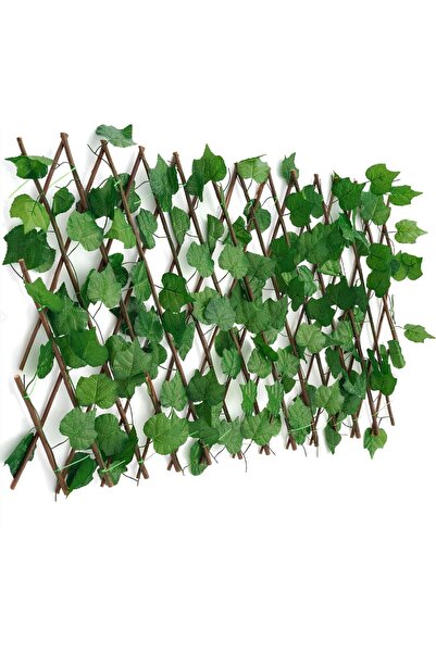 KOLAY DROP AKORDİYON ÇİT SARMAŞIKLI ÇİT BALKON BAHÇE TAVAN KAPLAMA YAPAY BİTKİ AYARLANABİLİR BOYDA 120cmx3m
