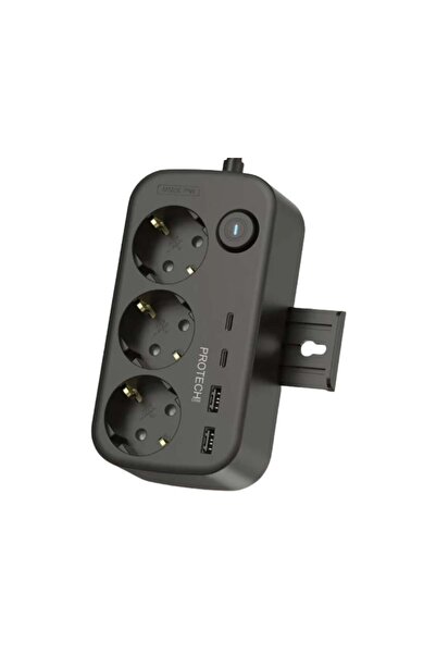 H LP763A Akıllı Priz, Çift USB Girişli, Güvenlik Kapaklı, Dayanıklı ve Şık Ta...