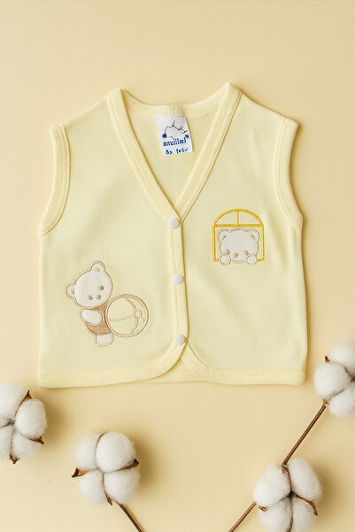AKİ MODA KİDS Girl Boy Baby Unisex 100% Cotton Combed Vest
