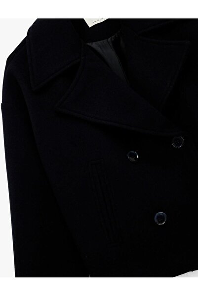 Koton διπλό πέτο Κοντό παλτό με μακριά μανίκια με κουμπιά (AW 25)