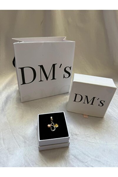 DM’s Silver Gold Detaylı İyi Şanslar Gümüş Charm’ı