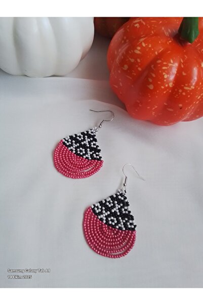 İPAR AKSESUAR Handmade Earrings with Sand Beads