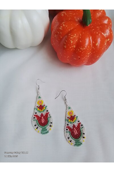İPAR AKSESUAR Handmade Earrings with Sand Beads