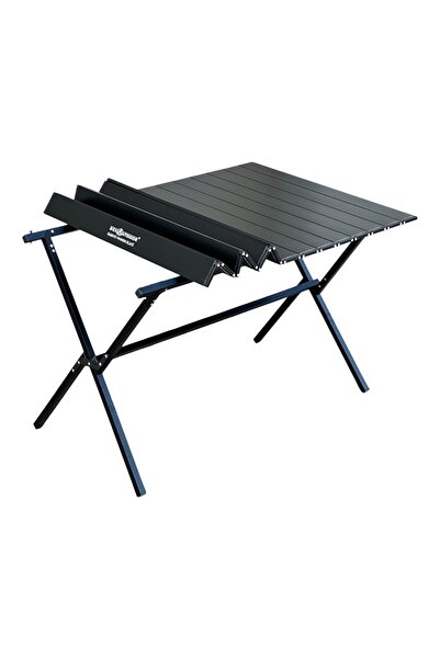 Sekoutdoor Mat Siyah katlanır alüminyum kamp karavan masası RAMSES BLACK