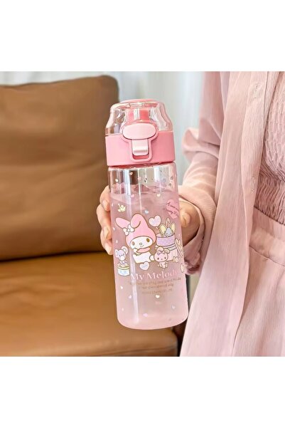 synshop My Melody Melodi 550ml Water Bottle Flask Tea Liter Bpa Free Harmless to Health Heat Resistant