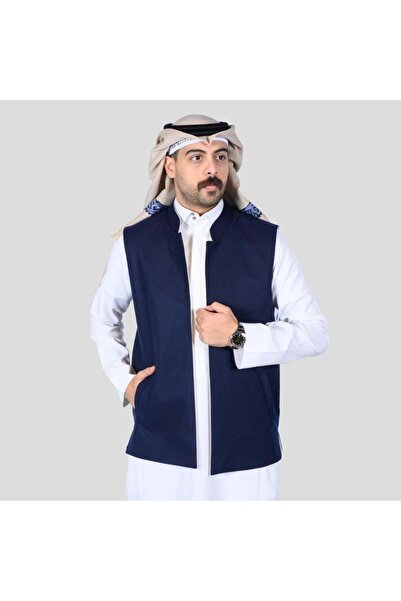 GENERAL'S Winter double-sided wool sedari - off-white with dark blue