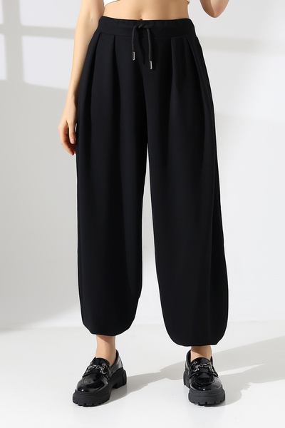 lubiti Women's High Waist Lace-Up Shalwar Patolon