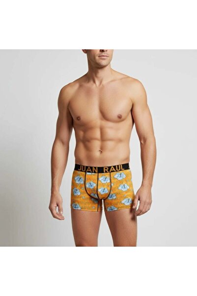 CANMODA Помаранчеві боксери з синім квітковим візерунком - DB275