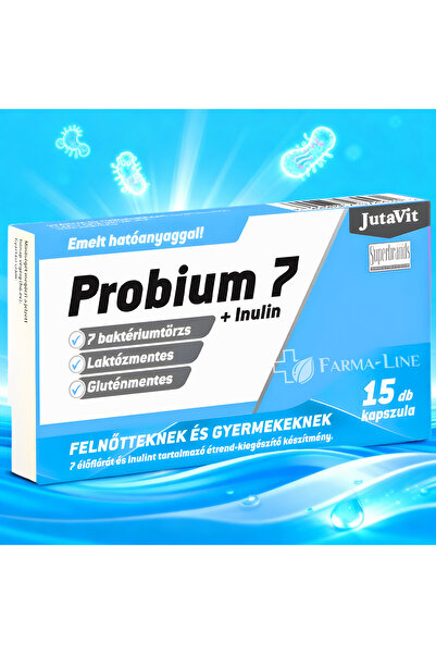 JutaVit Probium 7 + Inulin, 15 capsule, Probiotice și Prebiotice pentru Copii...