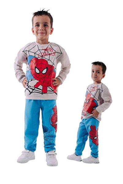 EXTRAÇARŞI Set de trening pentru băiat cu 3 șnururi B cu imprimeu 3/10 ani