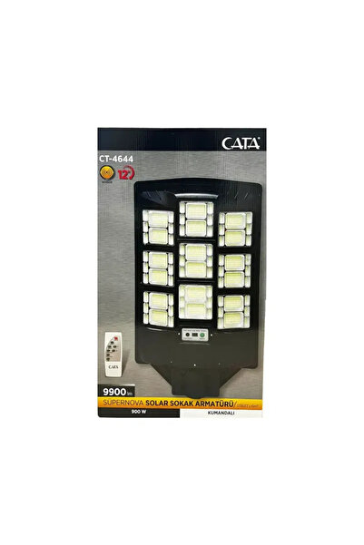 Cata 900W Süper Nova Solar Kumandalı Led Projektör 6500K (Beyaz) CT-4644