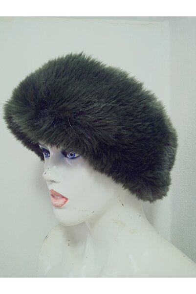 hoaryage Plush Fur Headband, Bandana, Neck Collar, Warm Earmuffs, Adjustable Elastic Width 10-12 cm