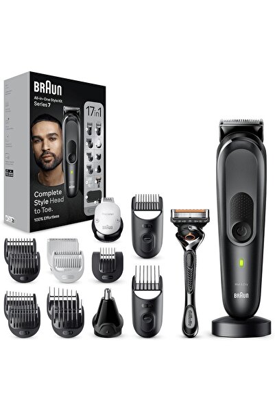 Braun MGK7491 Series 7 All-in-One Trimmer 17-in-1 Kit for Beard, Hair, Body & More