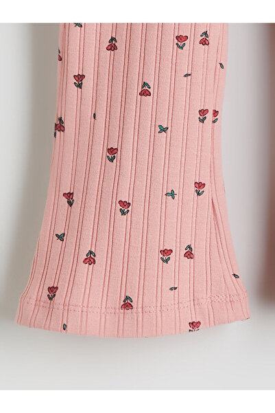 LC Waikiki Floral Flared Girls Leggings Pants