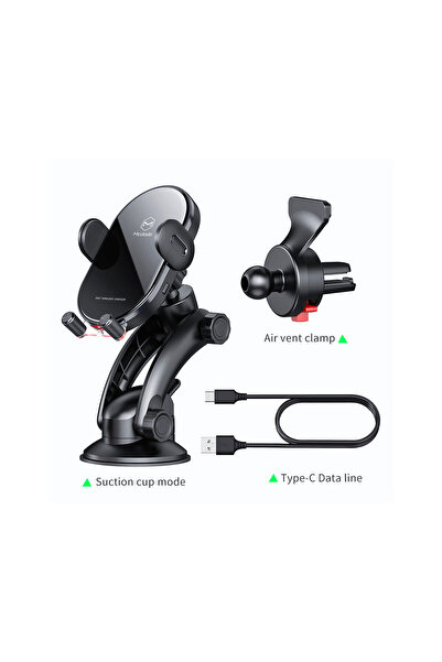 Mcdodo Suport Auto Space Series cu Wireless Charger 15W Black