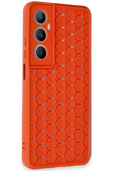 NewFace Sptrns Realme C65 Case Honeycomb Silicone Cover (230052) - Red