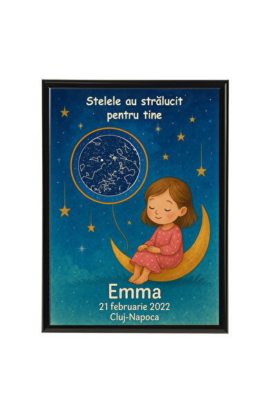 Legendary Gifts Tablou personalizat cu harta stelelor