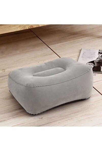 VEYA Inflatable PVC Velvet Footrest Suitable for Airplanes, Cars, Office Relaxation, Travel
