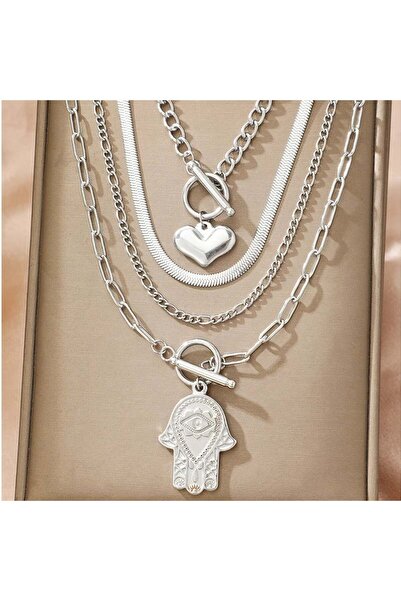 KEVSA Jewelry Set de 4 coliere din oțel inoxidabil - LPD1345