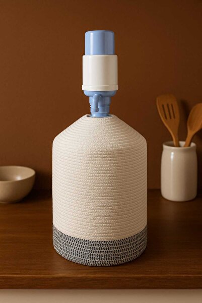 Efuliz Home Husă pentru dozator de apă cu aspect de paie de iută, husă elegantă și naturală pentru dozator de apă.