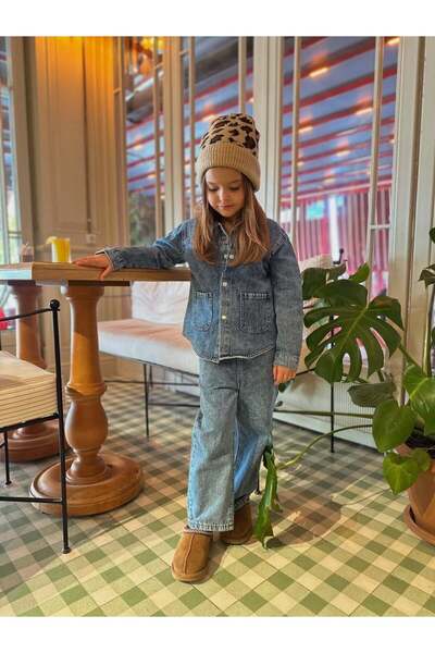 Pinkitokids Denim Jacket and Pants Set