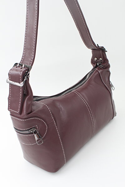 Rosso Collina حقيبة كتف نسائية من الجلد الطبيعي – موديل بيزا ك بوردو |   جلد ...