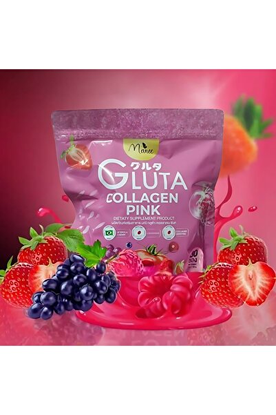 Manee مكمل غذائي جلوتا كولاجين وردي 300 جرام