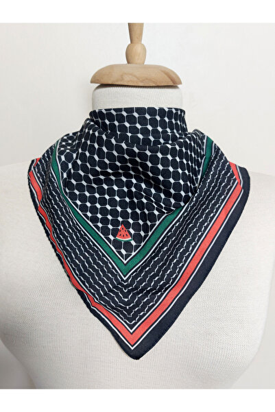 istanbul prensesleri Шарф з палестинською тематикою 50x50 Нековзний креп Яскраві кольори