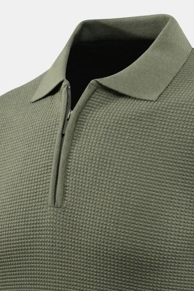 Çizgi Triko Ανδρικό πλεκτό πουλόβερ με φερμουάρ 5240F BGL-ST04852