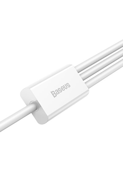 Other 3w1 Kabel przewód Superior Series USB-A - USB-C / iPhone Lightning / micro USB 3.5A 0.5m - biały